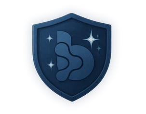 Escudo BizLimp Azul Estilo Desenho