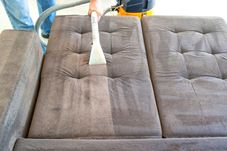 Limpeza Profissional A Seco De Sofa Com Extratora
